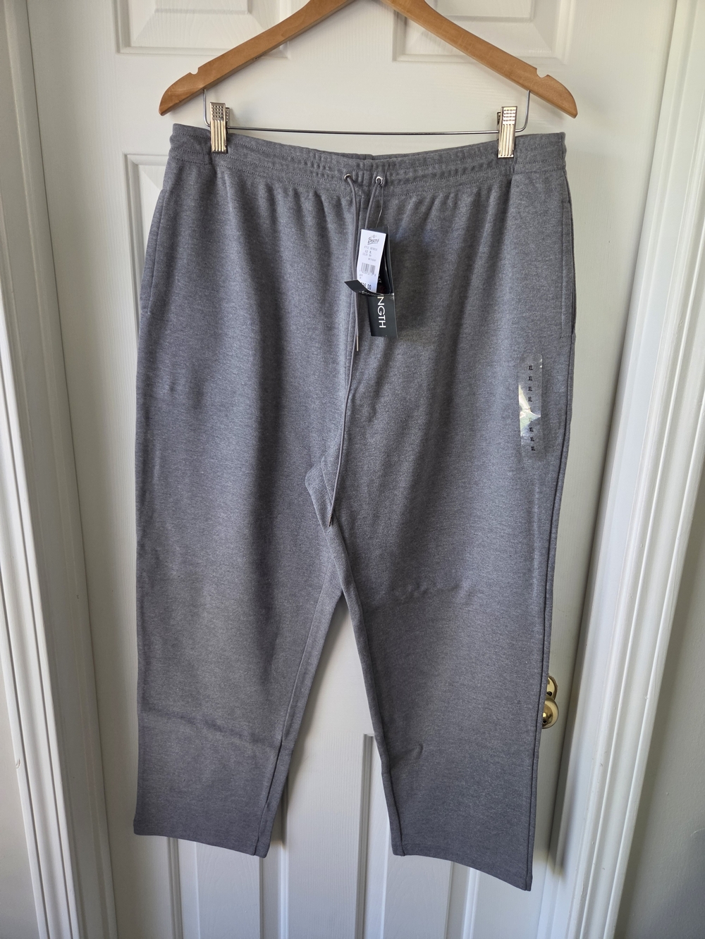 Hasting & Smith Gray Knit Short Length Pants with Drawstring